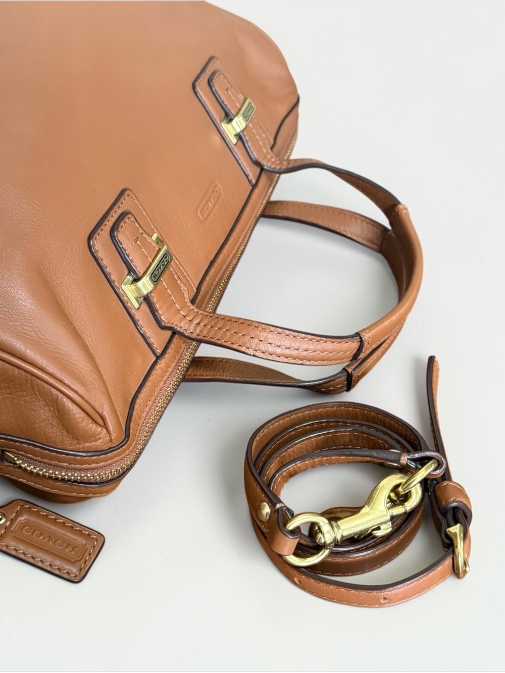 Authentic Coach Legacy Mini Tanner Leather Satchel Shoulder Crossbody! EUC!! - Picture 8 of 16